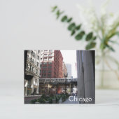 Foto van oprit van Chicago met verhoogde lading Briefkaart (Staand voorkant)