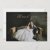 Foto van Opulent Gilded Garden Wedding Bedankkaart (Voorkant)