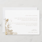 Foto van Opulent Gilded Garden Wedding Bedankkaart (Achterkant)