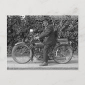 foto van oude motorfiets briefkaart (Voorkant)
