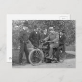  foto van oude motorfiets briefkaart (Voorkant / Achterkant)