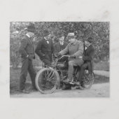  foto van oude motorfiets briefkaart (Voorkant)