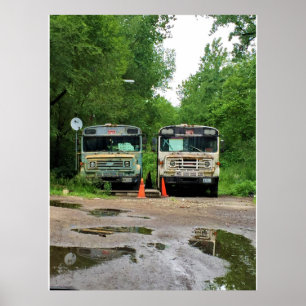 Foto van oude scholen poster
