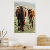 Foto van  paard poster (Keuken)