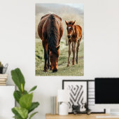 Foto van  paard poster (Thuiskantoor)