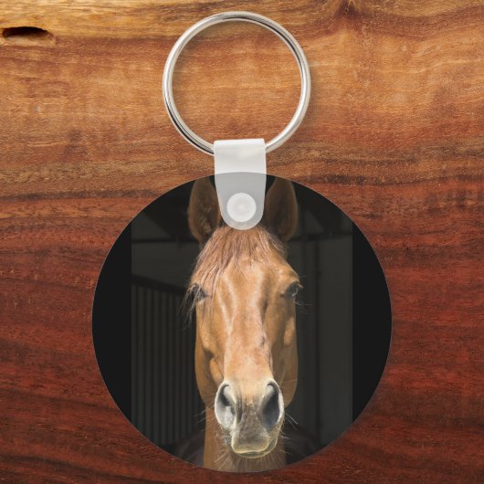 Foto van paardengezicht sleutelhanger (Voorkant)