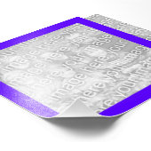 Foto van Paars Lijst Foto Afdruk (Hoek)