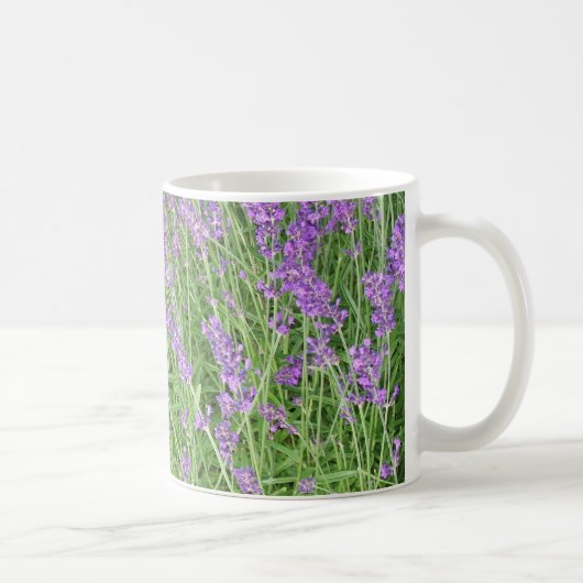 Foto van Paarse lavender Flowers Koffiemok (Rechts)