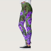 Foto van Paarse Phlox-bloemen op Leggings (Links)