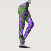 Foto van Paarse Phlox-bloemen op Leggings (Rechts)