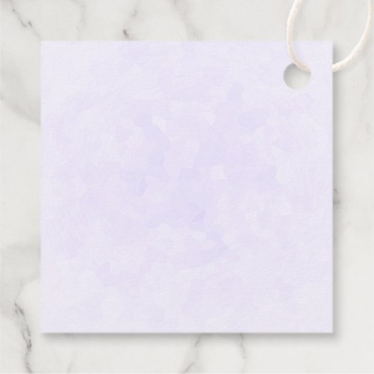 Foto van Paarse Spring Crocus Moederdag Bedankjes Labels (Achterkant)