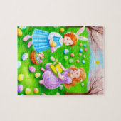  foto van paaseihunt-verhaal - tijd legpuzzel (Horizontaal)