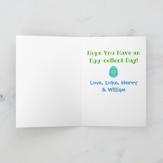 Foto van paasvader World's Best Ever Kinder Photo Feestdagen Kaart (Binnen)