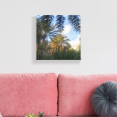 foto van palmboom  canvas afdruk (Insitu (Woonkamer))