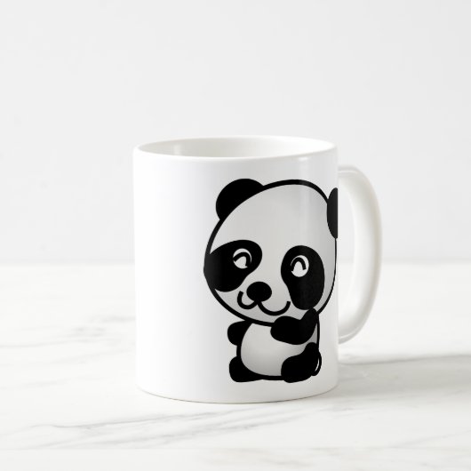 Foto van panda , dieren . mok koffie (Voorkant rechts)