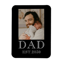 Foto van papa die baby krijgt magneet