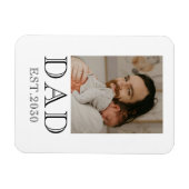 Foto van papa die vader werd  magneet (Horizontaal)