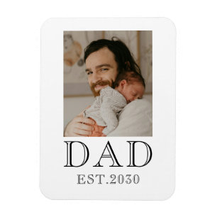 Foto van papa die vader werd magneet
