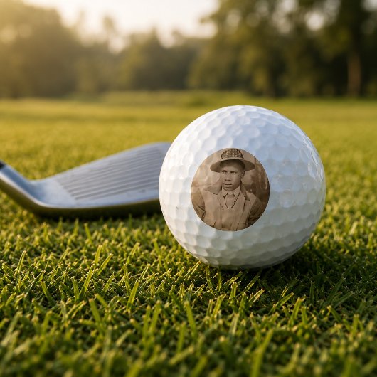 Foto van papa golfballen
