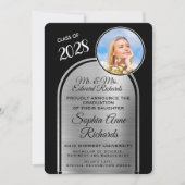 Foto van Parents Black Afstuderen Aankondiging (Voorkant)