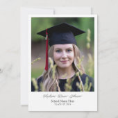 Foto van Parents Black & White Afstuderen Kaart (Achterkant)