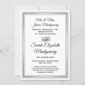 Foto van Parents Black, White & Grey Afstuderen Aankondiging (Voorkant)