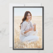 Foto van Parents Chalkboard & White Afstuderen Aankondiging (Achterkant)