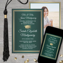 Foto van Parents Green Gold en White Afstuderen