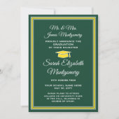 Foto van Parents Green & Gold Formal Afstuderen Aankondiging (Voorkant)