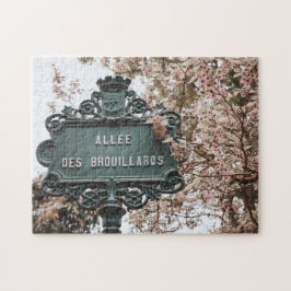 Foto van Paris Street Sign Jigzaag Puzzle Legpuzzel