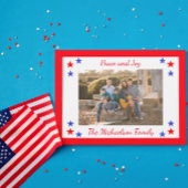 Foto van Patriottic Stars Feestdagenkaart