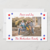 Foto van Patriottic Stars Feestdagenkaart (Voorkant)