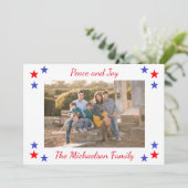 Foto van Patriottic Stars Feestdagenkaart (Staand voorkant)