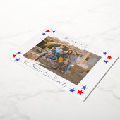 Foto van Patriottic Stars Folie Feestdagenkaart (Gedraaid)