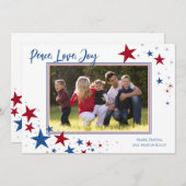 Foto van patriottische feestdag feestdagenkaart (Voorkant / Achterkant)