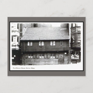 foto van Paul Revere House Boston MA uit 1900 Briefkaart