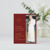  foto van paus Johannes Paulus 2 Briefkaart (Staand voorkant)