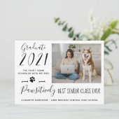 Foto van Pawsitive Best Senior Class 2021 Afstuder Aankondiging (Staand voorkant)