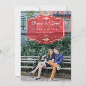 Foto van Peace and Love Holiday Feestdagenkaart (Voorkant)