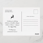 Foto van Peace Love & Joy Pset Pattern Folie Feestdagen Briefkaart (Achterkant)