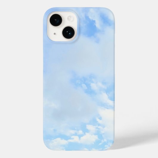 Foto van Peaceful Light Blue Sky Simple Case-Mate iPhone Case (Achterkant)