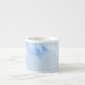 Foto van Peaceful Light Blue Sky Simple Espresso Kop (Voorkant)