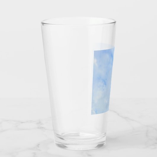 Foto van Peaceful Light Blue Sky Simple Glas (Rechts)