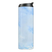 Foto van Peaceful Light Blue Sky Simple Thermosbeker (Gedraaid links)