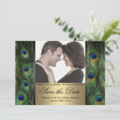 Foto van Peacock Save the Date (Staand voorkant)