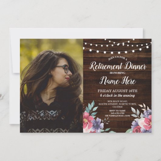 Foto van Pensioen Pensioen Pure Bloemen Kaart (Voorkant)