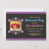 Foto van Pensioenpartij Fiesta Mexican Floral Kaart (Voorkant)