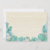 Foto van Pensioenpartij Mint Floral Succulents Kaart (Achterkant)
