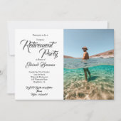 Foto van Pensioenpartij Modern Stijlvolle Typograf Kaart (Voorkant)