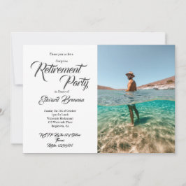 Foto van Pensioenpartij Modern Stijlvolle Typograf Kaart